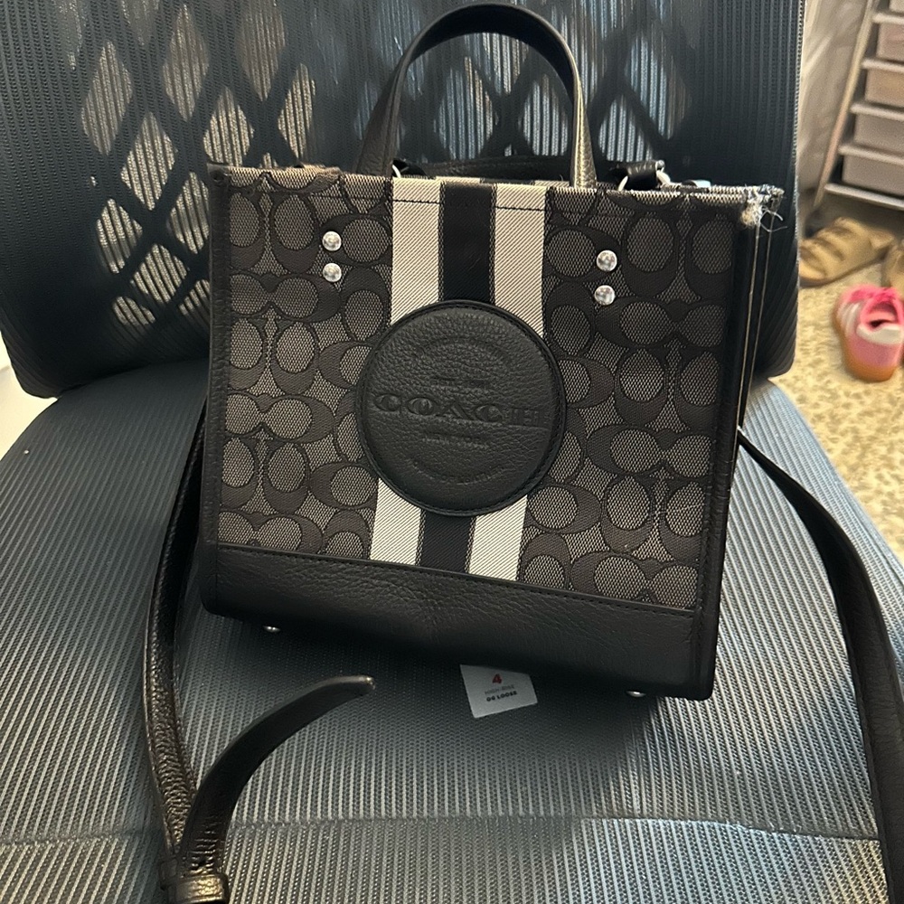 Coach Black and Gray with Signature Monogram